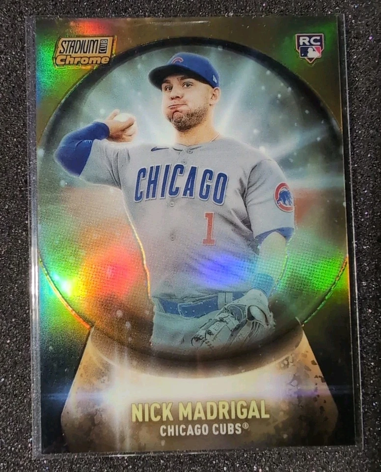 2021 TOPPS STADIUM CLUB CHROME GOLD REFRACTOR ROOKIE NICK MADRIGAL RC 25/50  - Image 2 of 4