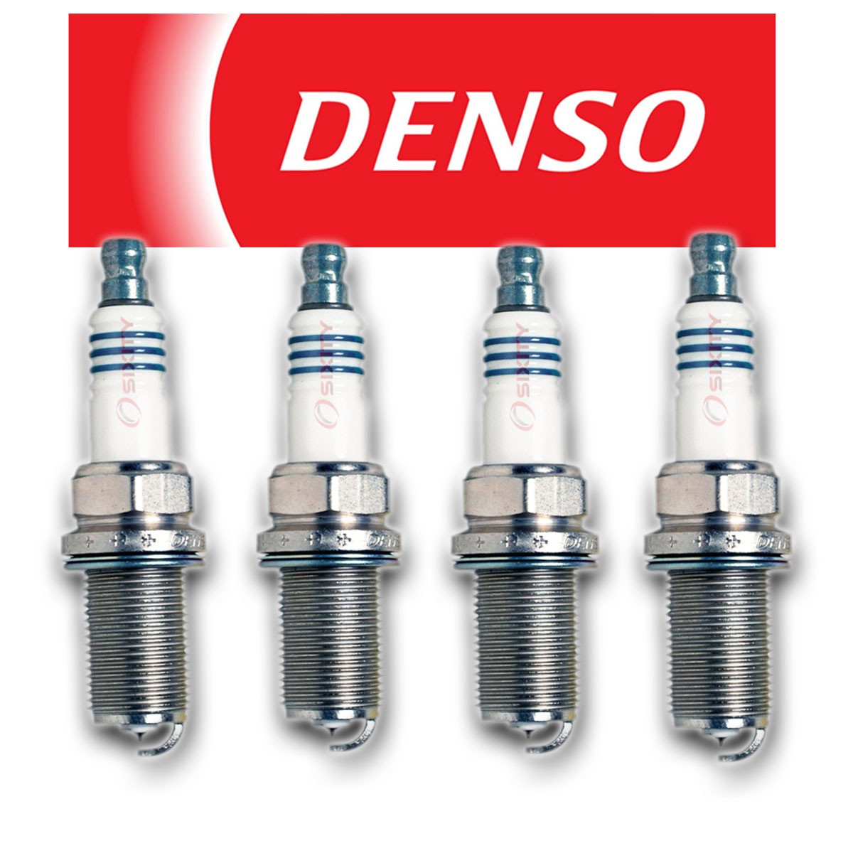 4 OEM DENSO 5344 / IKH20 Spark Plug - Iridium Power