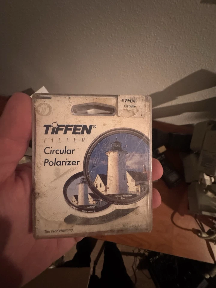 2x Tiffen 67mm Circular Polarizer Filters NOS Rare New Old Stock Sealed Vintage - Image 2 of 2