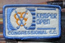 vtg - PGA TOUR golf patch - KEMPER OPEN - Congressional Country Club cc
