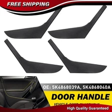 4X Car Interior Door Pull Handle Trim Cover For VW Golf GTI MK6 4 Door 2009-2013