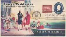AO-U542-2, 1960, George Washington, Postal Stationary. 2 1/2 cent, Add-on Cachet
