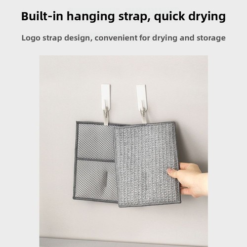 Double-Sided Kitchen Cleaning Cloth Kitchen Accessories - Picture 6 of 12