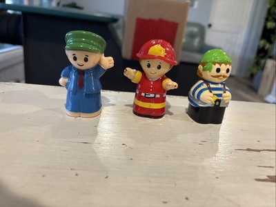 Mega Bloks Play n' Go Fire - Replacement Figures Plastic Toys Lot Of 3