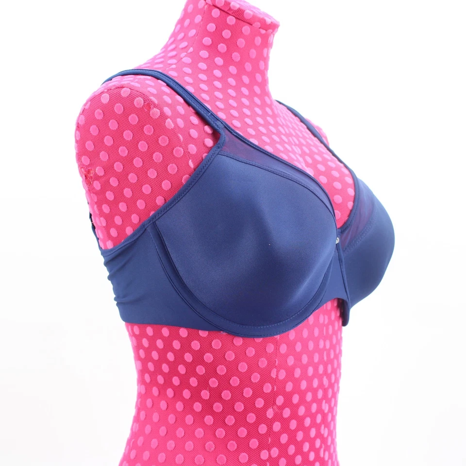 Sujetador con aros Bali 38C One Smooth U ultra ligero para mujer DF3439 azul oscuro Foto 3 de 4