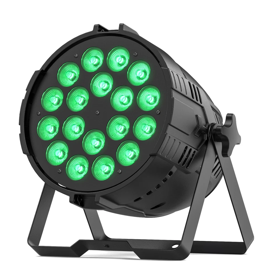 18LED Par Can Stage Lighting RGBL 360W Strobe Beam DMX DJ Disco Party Club Light - Image 4 of 4