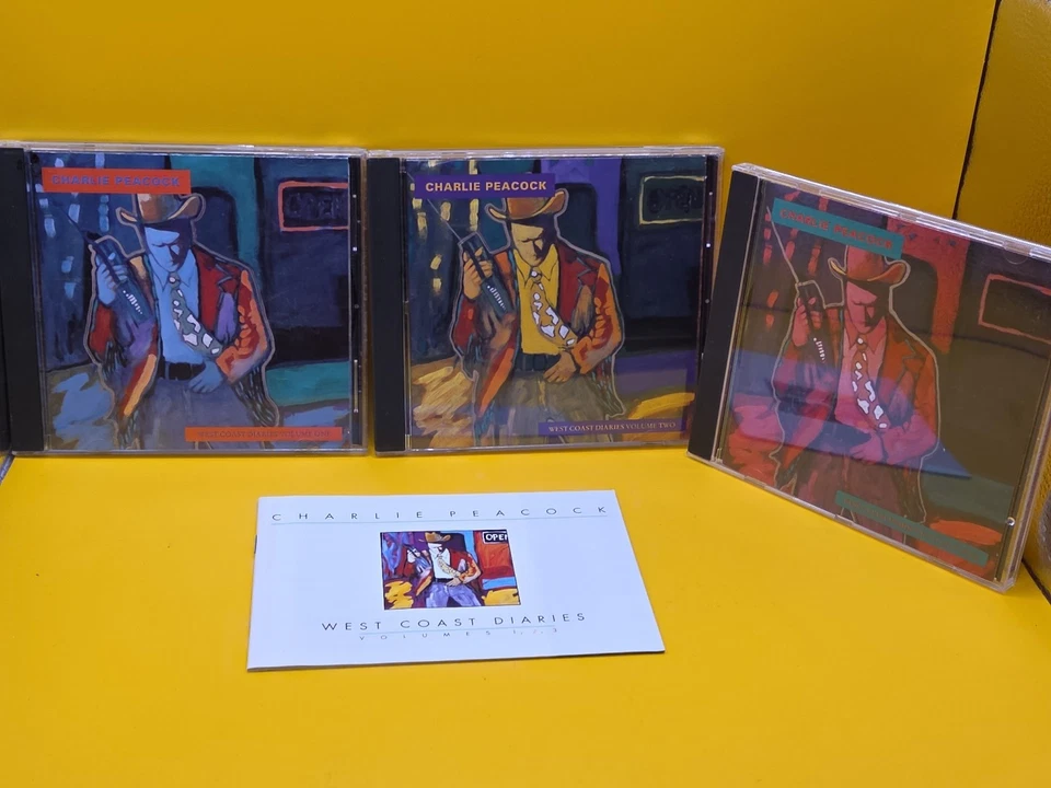 CHARLIE PEACOCK West Coast Diaries Volumes 1,2,3 RARE OOP 3 CD BOX SET — 第 2/4 张图片