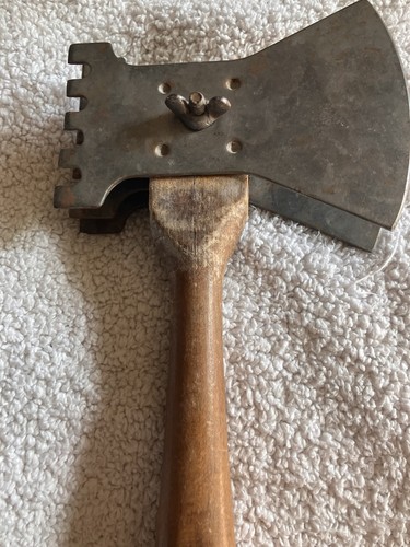 Vintage Antique Meat Tenderizer Cleaver Double Blade - Picture 7 of 9