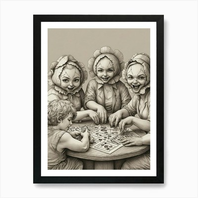 Default Draw Me Funny A Group Of Pe Gerahmtes Wandbild Poster Leinwanddruck Bild