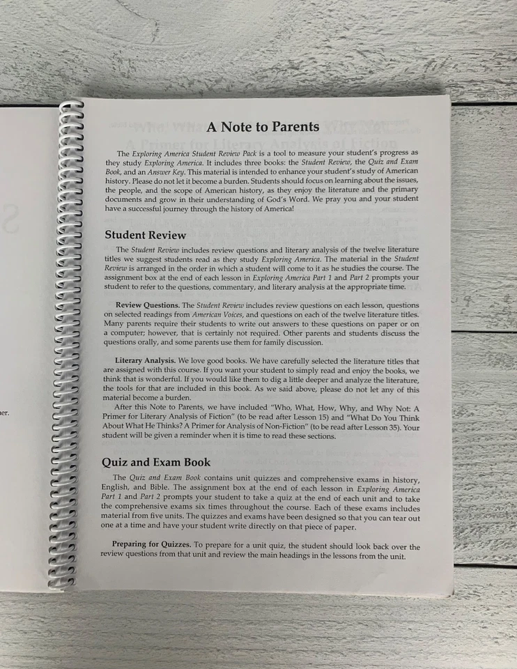 Notgrass Exploring America Student Review Book 2014 Spiral Bound With No Writing - Image 3 of 4