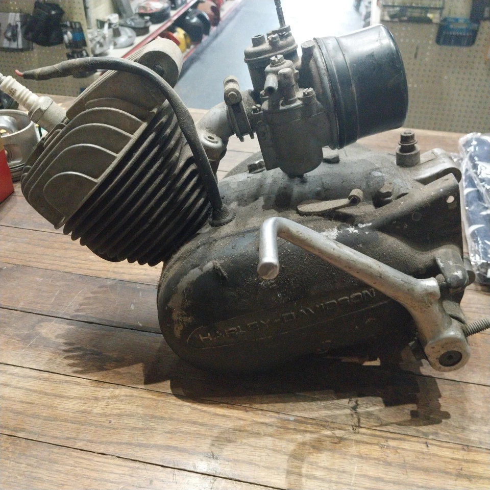 1972 Harley Davidson MC 65 Aermacchi Motor Engine Plus Kicker And Carburator - Image 2 of 4
