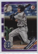 2019 Bowman Draft Purple 12/250 Brock Deatherage #BD-5 0q1p