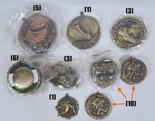 Lot of 28 Soccer Futbol English Football Real Metal Competition Award Medals