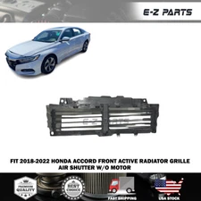 Fit 2018-2022 Honda Accord Front Active Radiator Grille Air Shutter W/O Motor