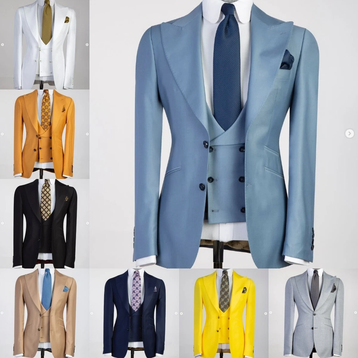 Business Men's Suit Jacket Formal Wedding Groom Tuxedo Vest Party Prom Blazer
Opens in a new window