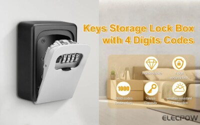 4 Digit Key Safe Lock Box Combination Wall Mount Security Storage Case Organizer