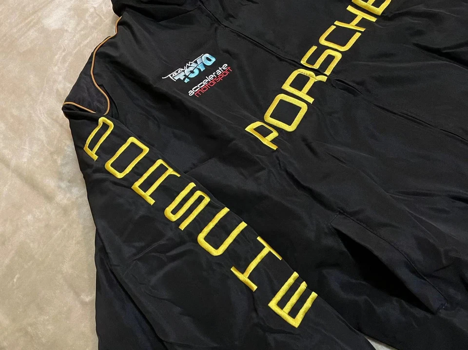 Unisex Adult Porsche Jacket Ebroidered Cotton Padded Racing Jacket - Photo 4/4