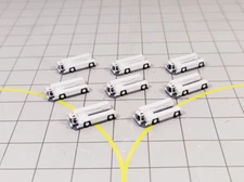 AIRCRAFT PUSHBACK TUGS 8x WIDEBODY Airport GSE White Vehicle Model 1:400 Diorama