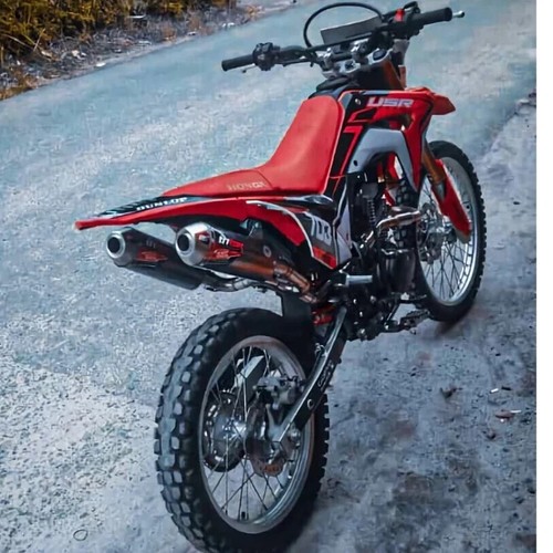 Double Muffler Crf 150, KLX 150, WR155, Dtracker Original Triton Exhaust - Foto 2 di 5