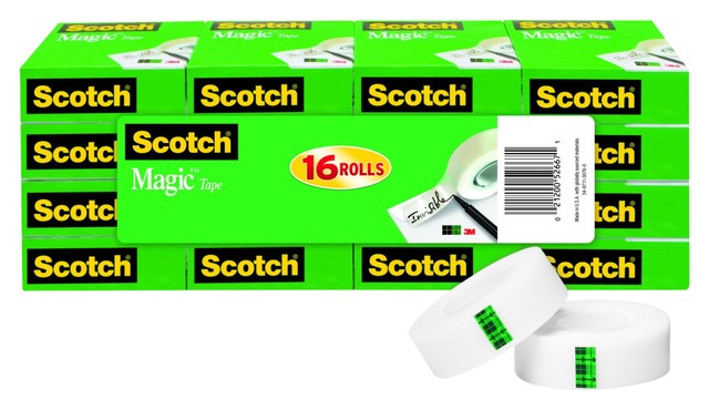 Scotch Magic Tape 3M - Lot De 24 Rouleaux 3/4 X 1000 - Transparent - Neuf