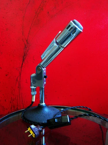 Vintage 1950's Electro Voice 664 dynamic microphone custom LED lamp midcentury 3