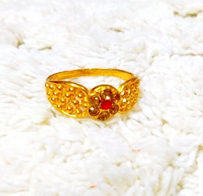 Indian 24K Gold Plated Middle Finger Ring Wedding Rings Women's Traditional  Rings, Gold Jewelry Mother's Gift Statement Ring Finger Ring - Etsy