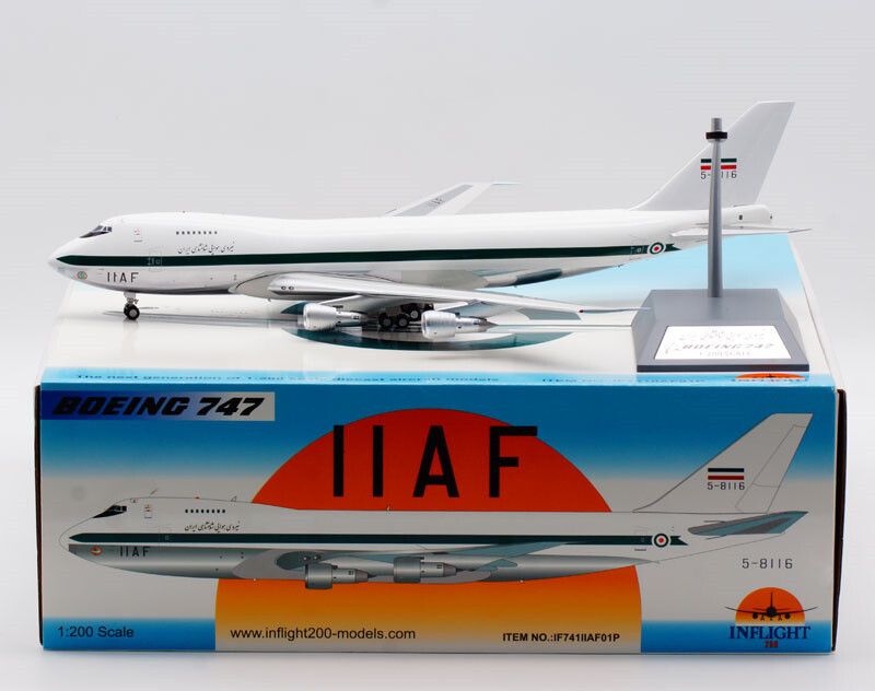 Inflight Iran Air Force FOR BOEING B747-200 5-8116 1/200 Inflight Iran Air Force FOR BOEING B747-200 5-8116 1/200