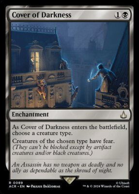MTG Assassin's Creed *FOIL* R Cover of Darkness #0089