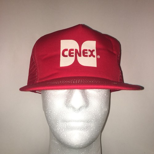 St Louis Hat Trucker Hat Baseball Cap CENEX Logo Hat Snapback Mesh Vintage Red - Afbeelding 1 van 9