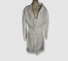 $850 JW Anderson Women's White Lace Asymmetrical Shirt Dress Size 4