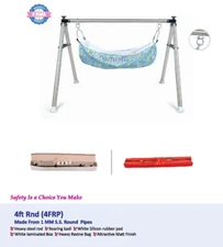 Indian style baby cradle ghodiyu 4ft foldable Stainless steel portable jhula