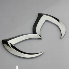Chrome Evil 'M' Car Side Body Rear Trunk Badge Decal Emblem Sticker