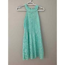 Charlotte Russe Lace Spring Easter Dress A line Open Shoulder S