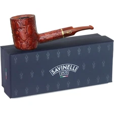 Savinelli Alligator Red 311 KS Colorful Sitting Poker Briar Tobacco Pipe 6mm
