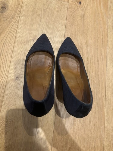 Isabel Marant Black Suede Zebra Print Court Shoes Size 37 - Picture 3 of 14