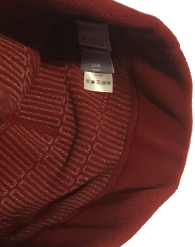 Columbia Red Thermal Coil Unisex Beanie Hat L/XL Embroidered Logo Solid Color - Picture 6 of 10