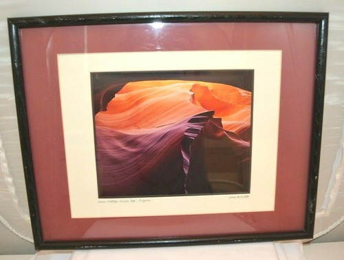 Louis Cantillo Photograph Antelope Canyon Page Arizona Signed and Framed - Picture 2 of 5