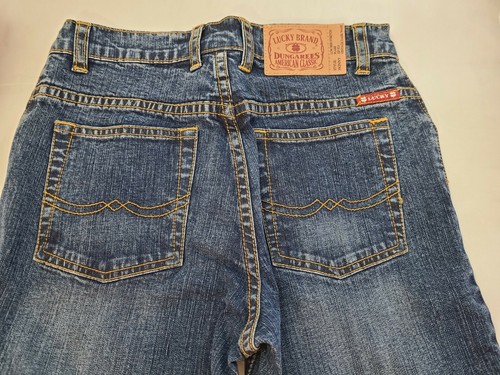 NWT Girls Lucky Brand Dark SKINNY DENIM JEANS Low Rise Stretch Flare 10R 26x26.5 - Picture 6 of 7