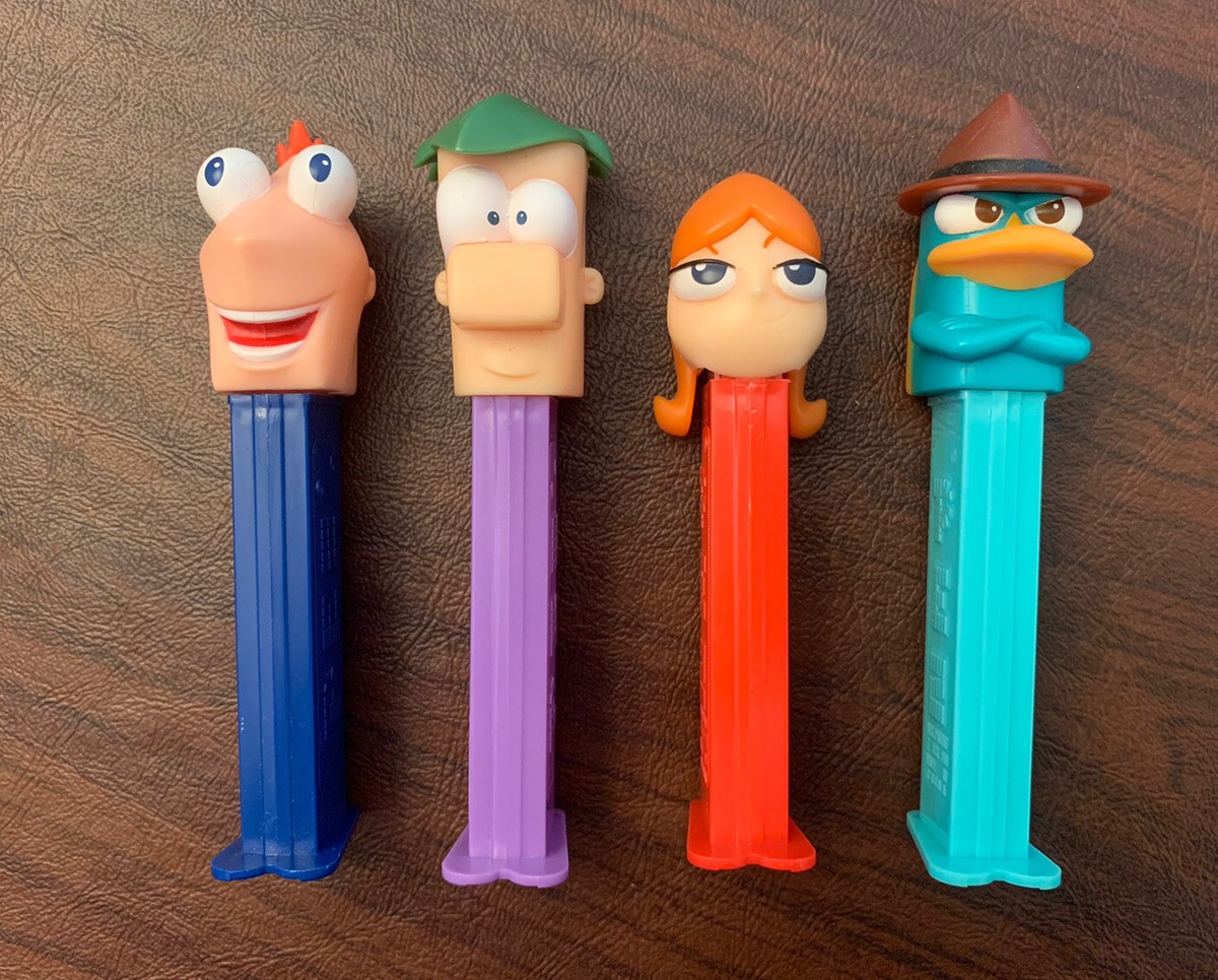 Phineas And Ferb Disney Channel Set Of Four Pez Dispensers