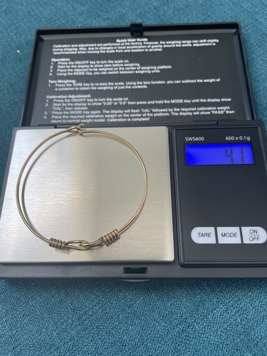 Vintage Authentic Gucci Love Knot Gold Wire Bracelet 9k - Picture 3 of 8