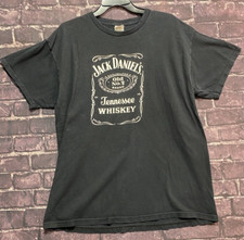 Jack Daniels Whiskey TShirt Men XL American Tennessee Heavy Cotton Spirits VTG