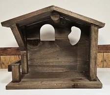 Miniature Craft Wood Stable Farm Mini Animals Display NEW