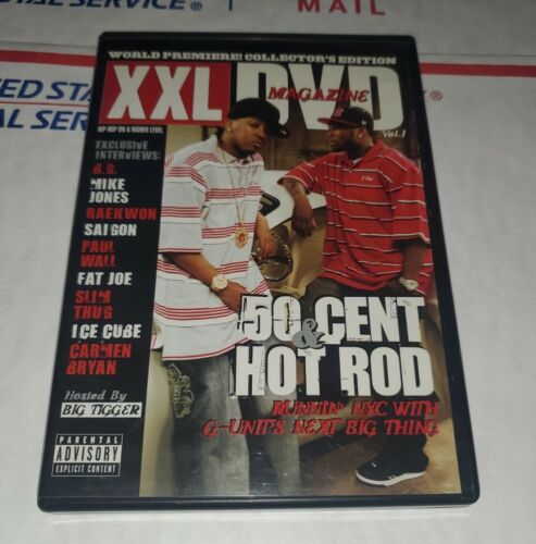 XXL DVD Magazine 50 Cent  Hot Rod  RAP HIP HOP  ICE CUBE SLIM THUG FAT JOE RARE - Afbeelding 1 van 7