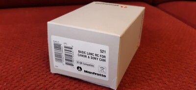 SONY CANON KABELGEBUNDENE FERNBEDIENUNG MANFROTTO 521 LANC REC ZOOM NEU IM KARTON