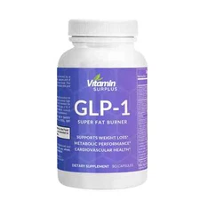 GLP-1 Weight Loss Fat Burner - 90 Capsules - Choline, Chromium, MCT, L-Carnitine