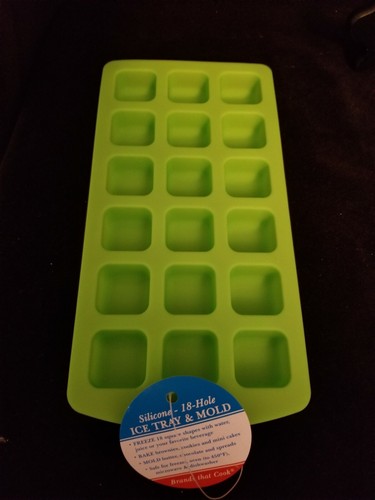 NEW 18 Cube Silicone Mold Freeze Bake Microwave Dishwasher Safe 5 avail - Picture 9 of 12