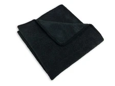 240 Case 16"x16" Economy Grade Microfiber Cleaning/Auto Towels 220GSM Black USA