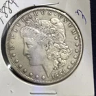 1884 $1 Morgan Silver Dollar