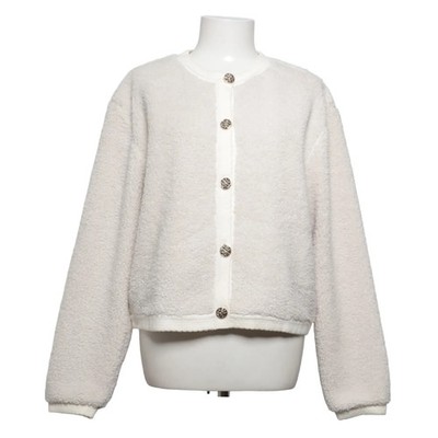 Neo Noir, Strickjacke, Damen, Größe: 38, Beige, Polyester, Plüsch #qmG