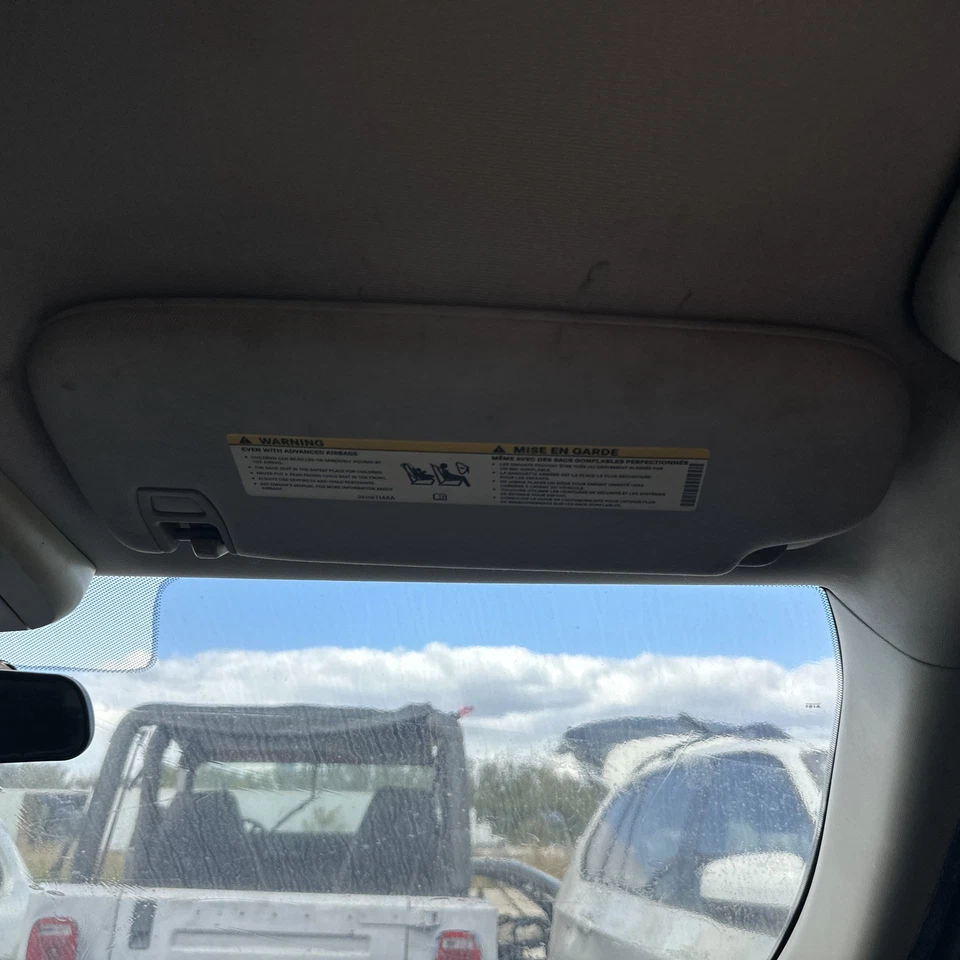 Viseira solar 2011-2020 Jeep Grand Cherokee motorista e passageiro tecido bronzeado iluminado - Imagem 4 de 4